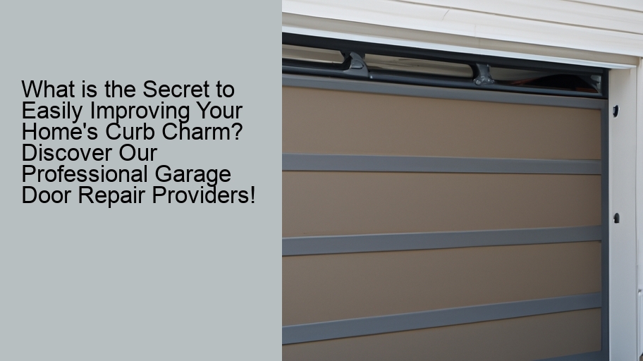 What is the Secret to Easily Improving Your Home's Curb Charm? Discover Our Professional Garage Door Repair Providers!
